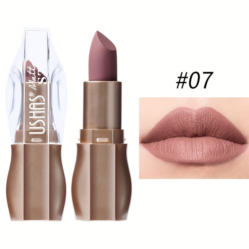 Kissable Colors: 12 Matte Long-Lasting Lipsticks-9