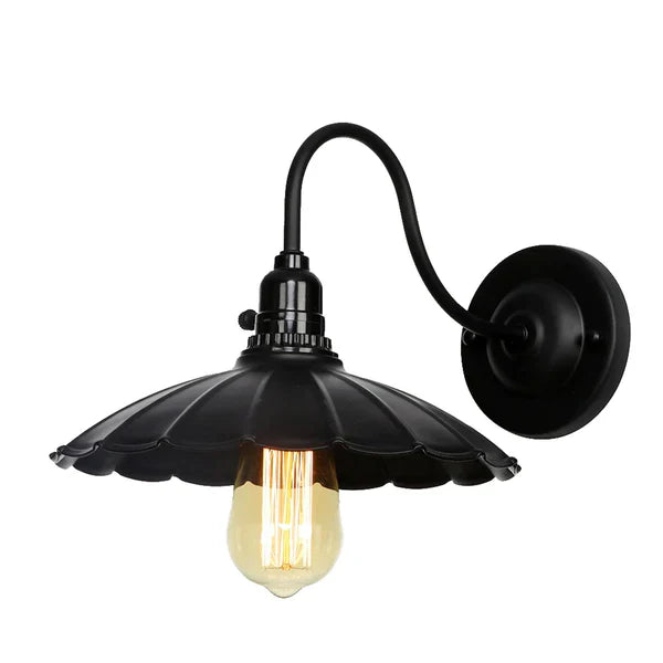 Black Retro Vintage Industrial Wall Lights Rustic Sconce Lamp Fixture~2676-1