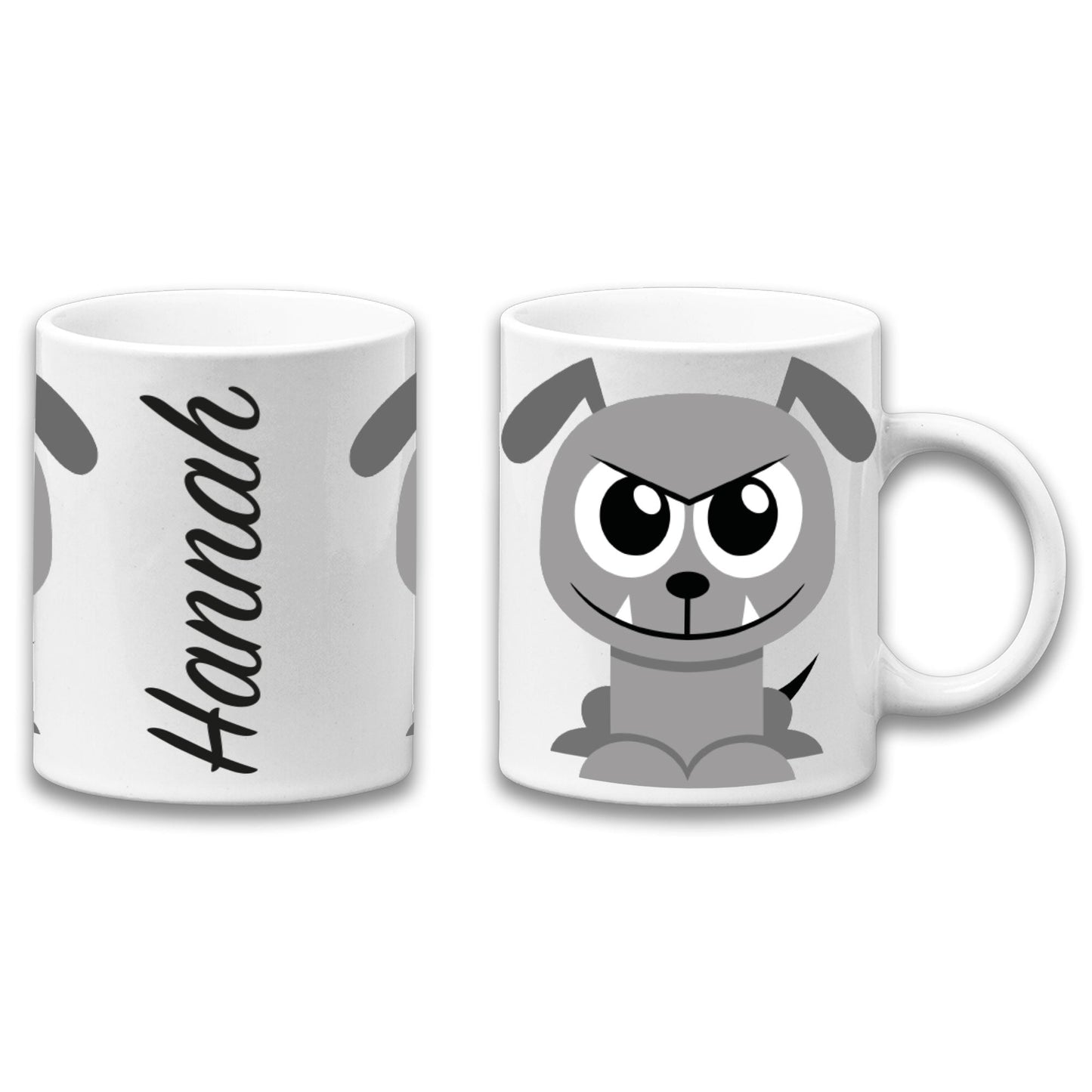Adorable Bulldog Personalised Your Name Gift Mug-0