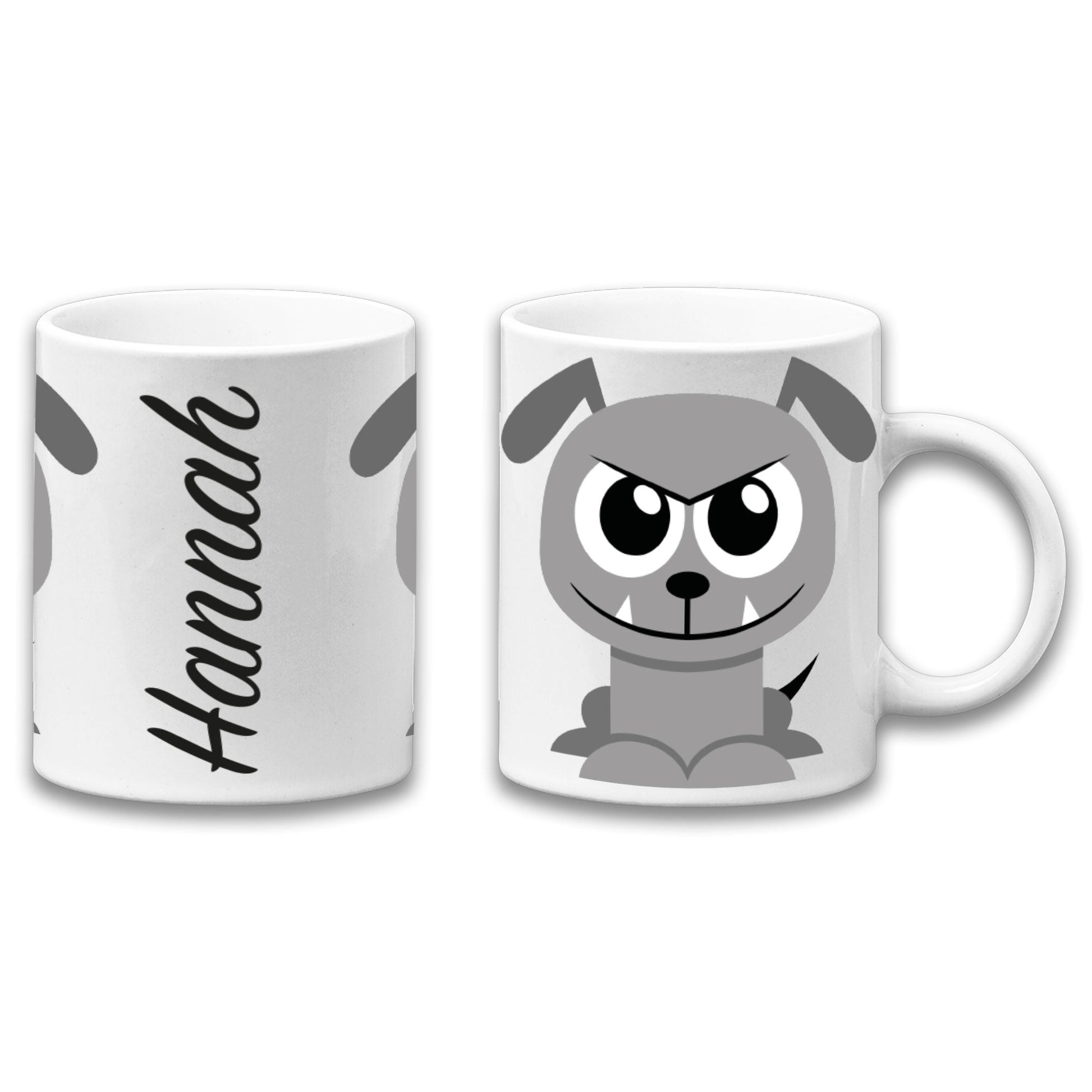 Adorable Bulldog Personalised Your Name Gift Mug-0